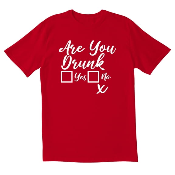 TotallyTorn Are You Drunk Yes No Novelty Sarcastic Funny Men's T Shirts