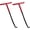 Red, variant on 2 count Exhaust Spring Hook, T Shaped Handle Exhaust Spring Puller with Rubber Coating, Pipe Springs Puller Installation Tool for Dirt (Red)