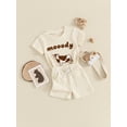 thumbnail image 6 of Aojekbee Kids Boys Shorts Set, Short Sleeve Embroidery Cow T-shirt with Elastic Waist Shorts Toddler Set Summer Outfit, 6 of 10