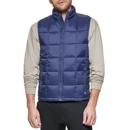 Men's Dockers Box Quilted Vest Color: Blue Size: L