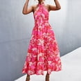thumbnail image 2 of Vestido largo con cuello halter y espalda descubierta para un estilo informal y chic en verano, 2 of 6