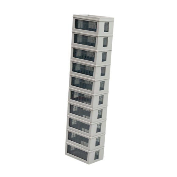 tamizeot Model Railway Buildings Simulation N Scale for Street Landscape Fairy Garden 11.5x4.5x1.5cm Gray 5x3.2x20.3cm