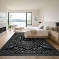 thumbnail image 3 of ODIKA 5' x 7' Machine Washable Non-Slip Area Rug, oriental bordered High Traffic Rug, Gray, 967203, 3 of 7