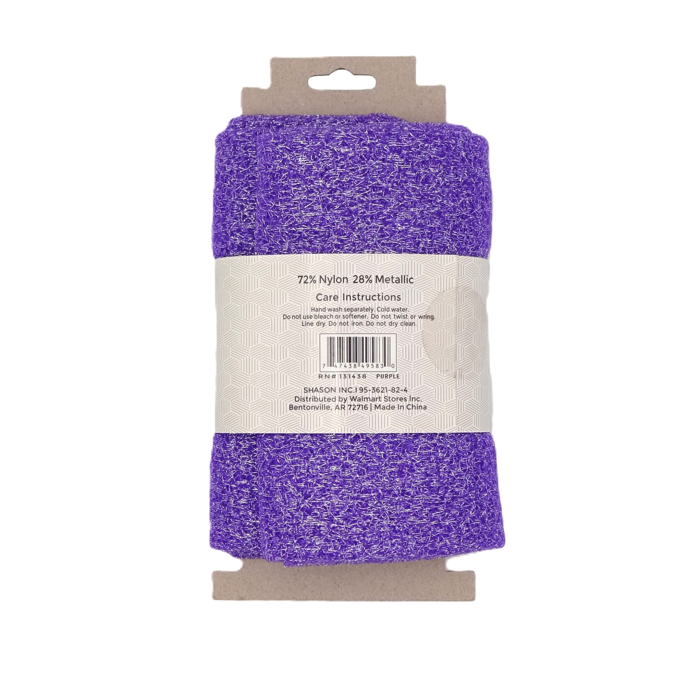 Shason Textile Purple Polyester Sparkle Mesh Fabric, 3 Yard Pre-Cut