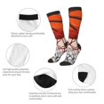 thumbnail image 3 of Fotbe Basketball Shot Calcetas Divertidas Estampadas para Hombre y Mujer, Calcetas de Algodón hasta la Rodilla para Caminar, Correr, Enfermería y Embarazo, 3 of 6