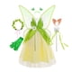 thumbnail image 2 of Disfraz de princesa Tiana de rana para niñas, disfraz de Halloween, fiesta de Navidad, flor verde, alas de hada, Carnaval, Tinker Bell, vestido, 2 of 4