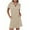 LYQ1_Khaki, variant on Meichang Women's Summer Dresses Lapel V Neck Short Sleeve Tennis Golf Mini Shirt Dress with Pockets