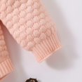 thumbnail image 3 of BLVB Newborn Fall Winter Clothes Baby Girl Sweater Ruffle Long Sleeve Knit Pullover Sweatshirt Romper Warm Infant Outfits, 3 of 6