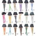 thumbnail image 4 of Colorful Striped Stockings Knee High Socks for Women over the Knee Socks Teen Thigh High Socks Warm Long Knee Hosiery, 4 of 5