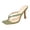 Green, variant on Flip Flops Heels for Women Summer Solid Color Square Toe Heeled Sandals Casual Slip on Backless Mules Black Size 5.5