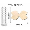 thumbnail image 2 of Unfinished Wood Hair Bow Shape - Craft - up to 46" DIY 8" / 1/4", 2 of 3
