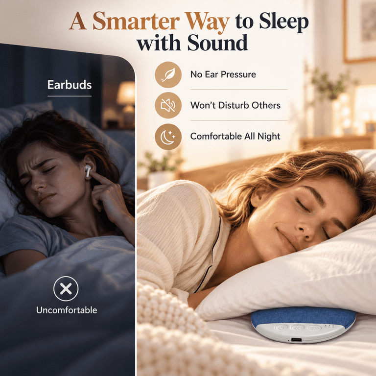 DTIRD Ultra-Thin Bluetooth Pillow Speaker with White Noise photo 7