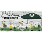 Green Bay Packers 6'' x 12'' Fansticks Tailgate Sign