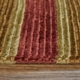 thumbnail image 6 of Feizy Keystone Transitional Stripes, Gold/Green/Red, 4' x 6' Accent Rug Sheen Handmade Fade Resistant Casual Checkered Floor Rug for Living room Bedroom, 6 of 8