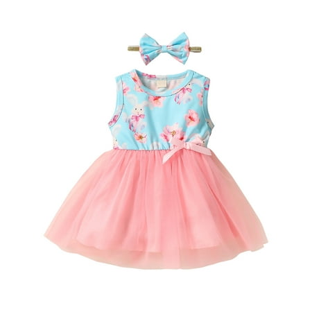 

Ma&Baby Baby Girls Eatsers St.Patrick s Valentines Day Dress Girls Princess Summer Sundress