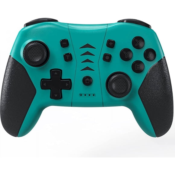 Switch Controller, Wireless Switch Pro Controller for Switch/ Switch Lite/ PS3/ PC with 600mAh Built-in Battery, Wireless Remote Gamepad Supports Gyro Axis, Turbo and Dual Vibration-Green