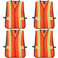 thumbnail image 1 of Chaleco Seguridad Industrial Con Reflexivas para Mujeres Y Hombres (fluorescentes) Rojo, 1 of 9