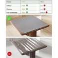 thumbnail image 4 of Light Gray Plastic Table Cover Protector 36 x 60 Waterproof Easy Flat PVC Desk Pad Mat 1.5mm Thick Rec Vinyl Table Top Protector for Dining Room Table Office Drer, 4 of 8