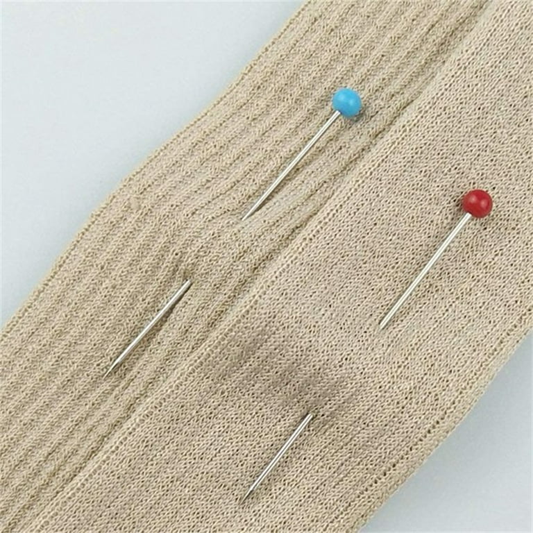 Casewin 250 PCS Sewing Pins for Fabric, Straight Pins with Colored Ball  Glass Heads Long 1.5inch, Quilting Pins for Dressmaker, Jewelry DIY