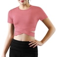 thumbnail image 5 of Faithtur T-shirt Femme Manches Courtes Col Rond Tops de Yoga T-shirt, 5 of 5