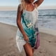thumbnail image 1 of Vestido de playa para mujer Tirantes sin mangas casuales sueltos con estampado de verano Pompotops  qyievc1268, 1 of 6