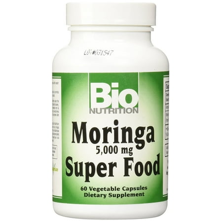 Bio Foods 30 Caps - INC MORINGA 5,000 MG SUPR FOOD, 60 VCAP (Pack of 2), Pack of 2 By Bio Nutrition
