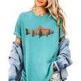 thumbnail image 3 of Trout Fishing Shirt for Men and Women Fish Sunset Tree Line Unisex Graphic T-Shirt Seafoam Shirt Adult X-Large, 3 of 4