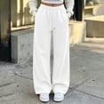 thumbnail image 2 of Women's Sweatpants Casual Loose Fit Solid Color Joggers with Drawstring and Multiple Pockets for Outdoor Sports, 2 of 9