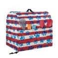 thumbnail image 5 of TSOVTHRID Dog Paw American Flag Print Stand Mixer Cover with Top Handle and Storage Bags Waterproof Kitchen Appliance Dust Cover Portable Polyester Coffee Maker Cover for 4.5-5 Quart Stand Mixer,S, 5 of 7