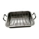 thumbnail image 3 of Bandeja para asar pavos, asador de pollos, utensilios para hornear, rejilla en forma de V, parrilla rectangular para 41 cm x 31 cm x 95 cm, 3 of 9