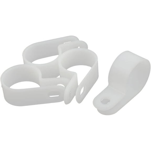 4Pcs 3/4" creamy-white Nylon R-Type Cable Clamp for Home Automotive Marine Office and More (4Pcs 3/4' 'Abrazadera de cable tipo R de nylon blanquecino para oficina automotriz marina en el hoga