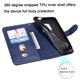 thumbnail image 3 of Estuche de Cuero PU con Cierre para Motorola MOTO G9 Play , Funda Protectora con Billetera y Correa, 3 of 5