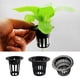 thumbnail image 4 of Yuarrent 10 Uds. Maceta de malla de plástico hidropónica planta aeropónica cultivo neto taza cesta contenedor Jardín y Patio negro 4.6 cm, 4 of 6