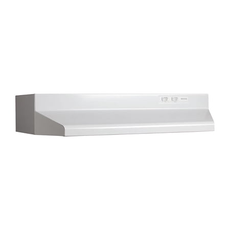 Broan-NuTone 424201 190 CFM 42 Inch Convertible Kitchen Stove Range Hood, White