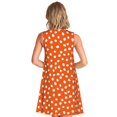 thumbnail image 7 of Spring Summer Dresses for Women 2025 - Dots On Orange Background Swimsuit Coverup Sundresses for Women, Beach Vacation Clothes for Women, Hawaiian Tshirt Dresses for Women, 7 of 7