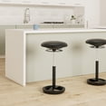 thumbnail image 2 of Scranton & Co 32" Backless Drafting Chair in Black Vinyl, 2 of 4