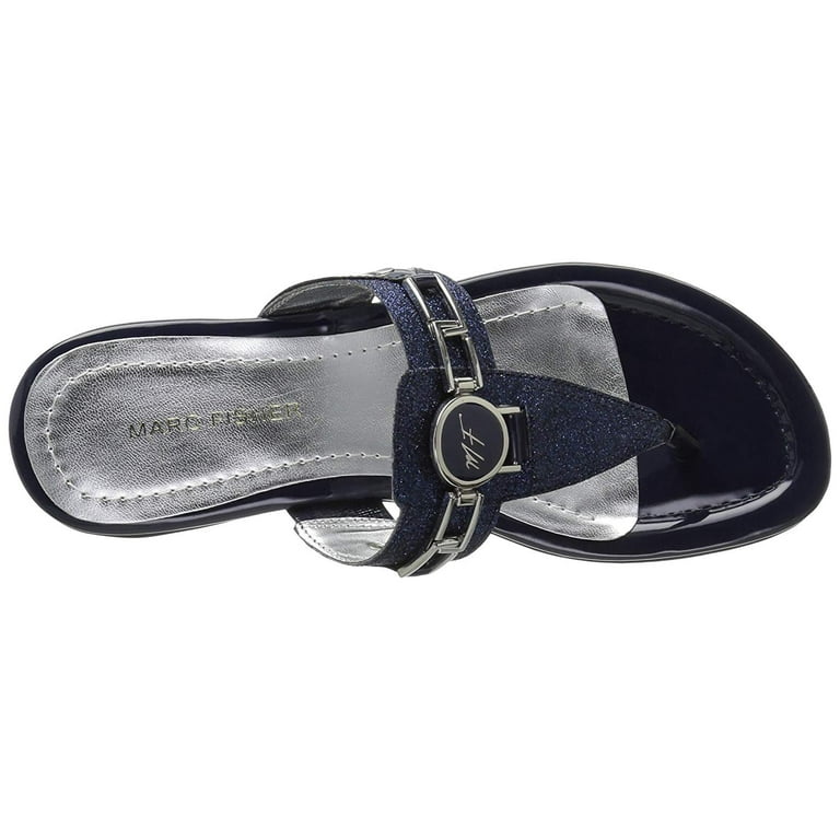 Marc Fisher Womens Amina Split Toe Casual Slide Sandals Walmart
