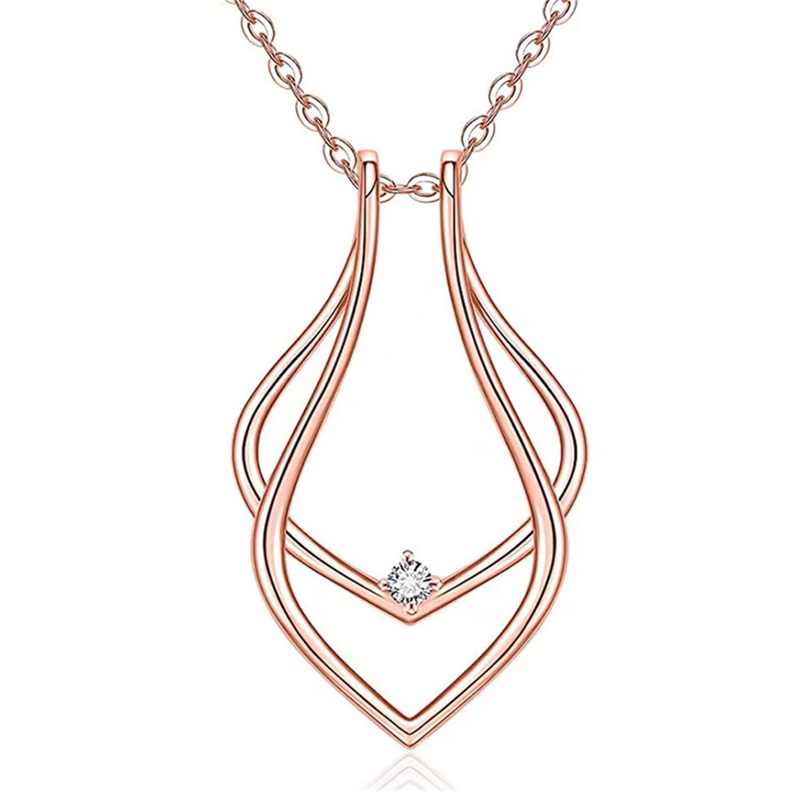 Discover Ring Charm Delicate Silver Pendant Necklace | Paksha