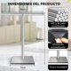 thumbnail image 4 of 2PCS Soporte para Toallas de Mano, Toallero Vertical en Forma de T, Toallero de Acero Inoxidable, Estilo Minimalista, Adecuado para Encimeras de Baño, Cocina y Tocador (Plata), 4 of 4