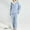 Blue, variant on Fluffy Pajamas Set for Women Soft Comfy Fleece Pjs Pullover Pants Loose Plush Sleepwear Fuzzy Loungewear for Winter Blue L