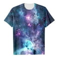 thumbnail image 1 of T-shirts pour Filles Manches Courtes Col Rond Imprimé 3D Pailleté Vêtements Bébé Filles Bleu 8-9 Ans, 1 of 3
