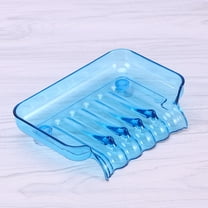 BESTOYARD Bathroom Soap Holder Blue Plastic 1Pcs Storage