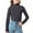 Gray, variant on YOUYEDIAN Girls Ribbed Mock Neck Top, Long Sleeve Shirt with Lettuce Trim, Soft Knit Slim Fit Base Layer Green 4-5 Years