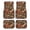 Floral Pattern, variant on Pzuqiu Floral Print Auto Rugs All Weather Protection Floor Liners Car Floor Mats, Not Easy to Fade Full Set, Fit for SUV Truck Trucks