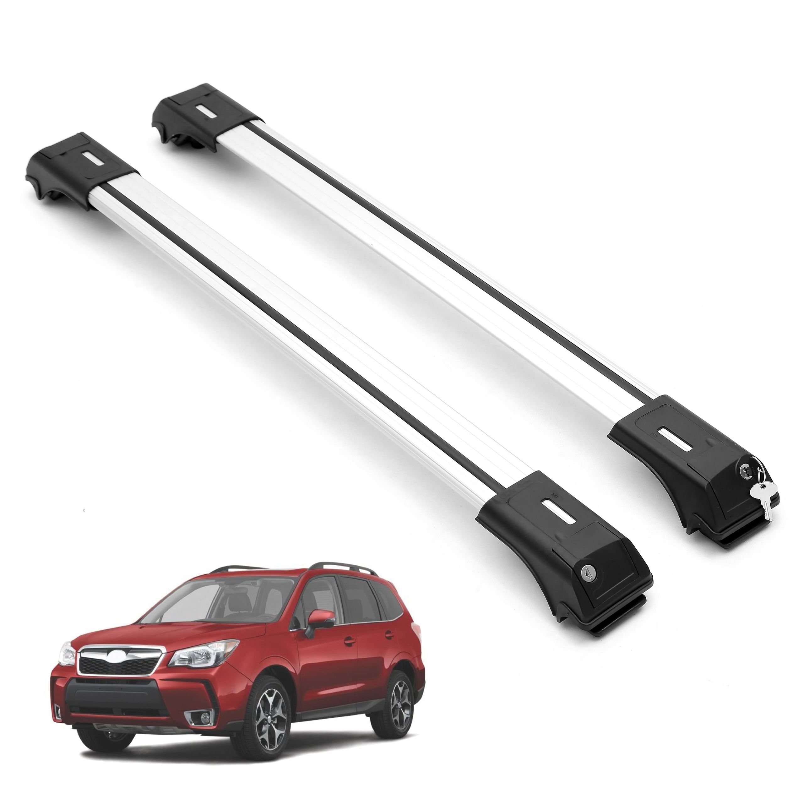 ERKUL Roof Rack Cross Bars for Subaru Forester 20142018 Aluminum
