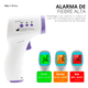 thumbnail image 1 of Termómetro infrarrojo digital portatil para la frente profesional para la fiebre Medidor de temperatura Herramientas de medición Infrared Thermometer PC868 T-168, 1 of 5