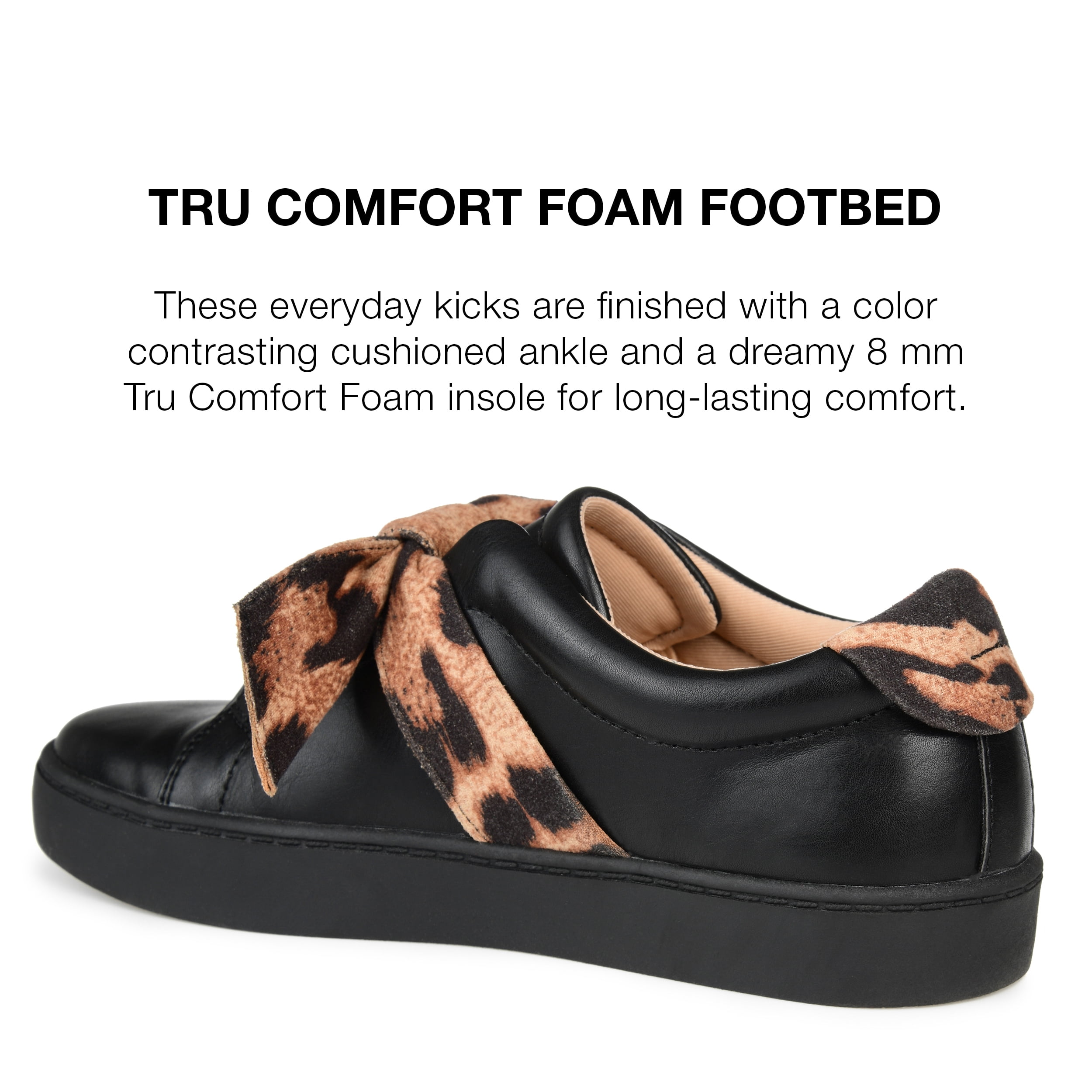 Journee Collection Womens Brissa Tru Comfort Foam Almond Toe Slip On Sneakers