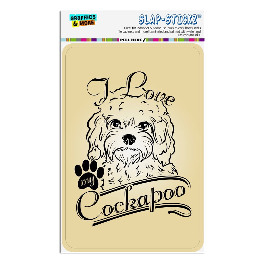 Cockapoo Inside Sign I Love My Cockapoo Home Business Office Sign - Walmart.com