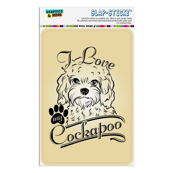 I Love My Cockapoo Home Business Office Sign