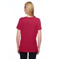 thumbnail image 3 of Hanes Womens X-Temp V-Neck T-Shirt, S, Deep Red, 3 of 3